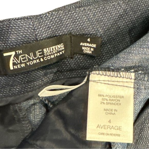 7th AVENUE navy blue trousers excellent condition Sz 4 average - Picture 7 of 7